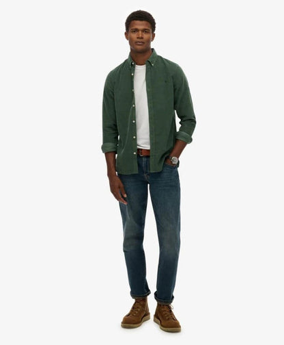 Superdry Classic Needle Cord Shirt - Ice Green