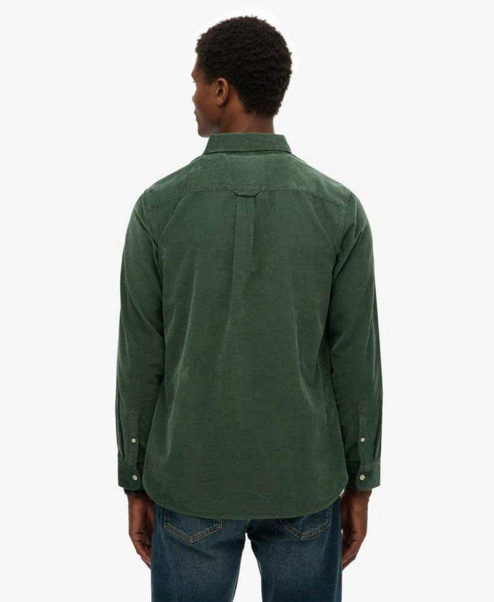 Superdry Classic Needle Cord Shirt - Ice Green