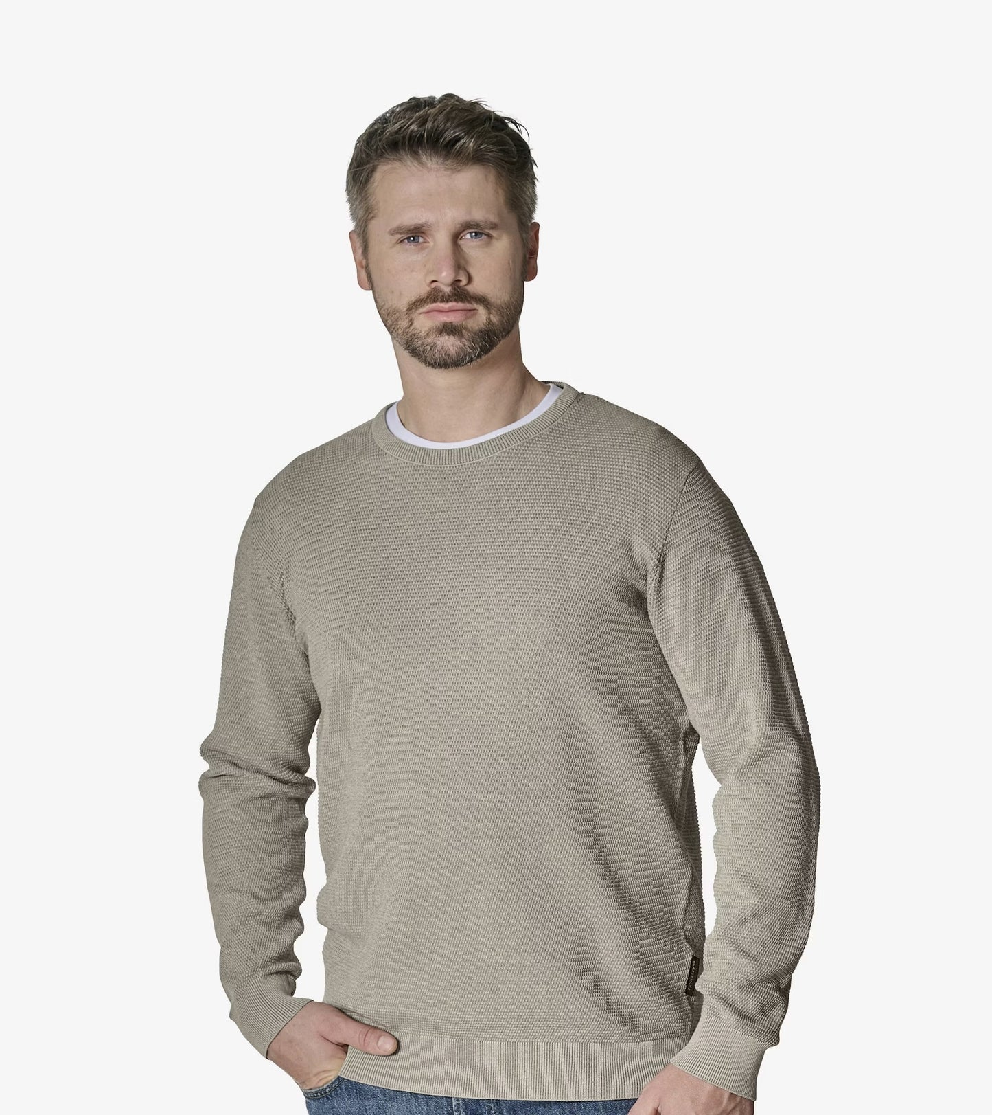 Casa Moda Crew Neck Jumper 663 - Beige