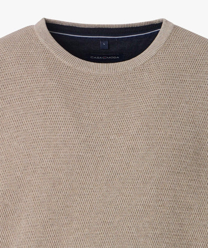 Casa Moda Crew Neck Jumper 663 - Beige