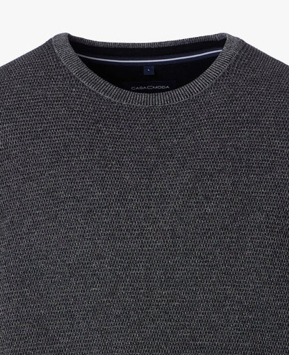 Casa Moda Crew Neck Jumper 783 - Dark Gray