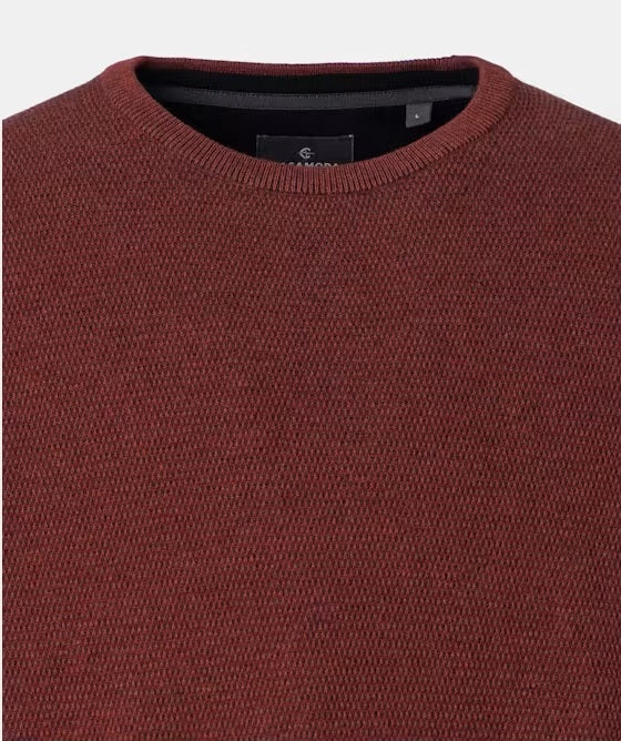 Casa Moda Crew Neck Jumper 491 - Blood Orange