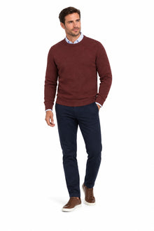 Casa Moda Crew Neck Jumper 491 - Blood Orange