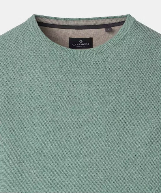 Casa Moda Crew Neck Jumper 323 - Green