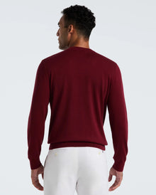 Original Penguin Cotton Crew Neck Sweater - Cabernet
