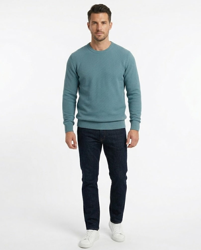 Daniel Grahame Crew Neck Sweater 26 - Aqua
