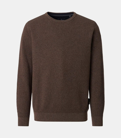 Casa Moda Crew Neck Jumper 677 - Cocoa Brown