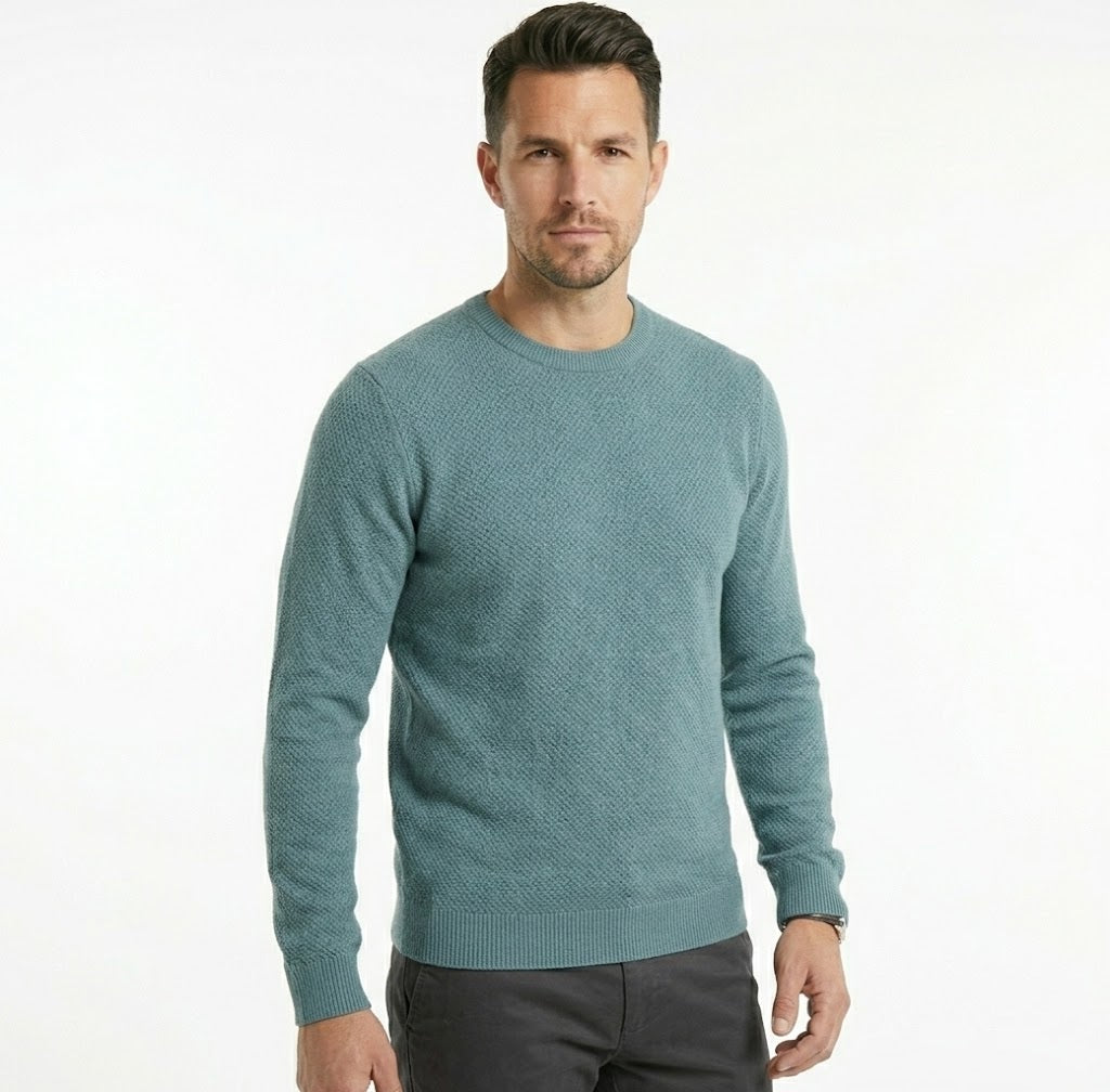 Daniel Grahame Crew Neck Sweater 26 - Aqua