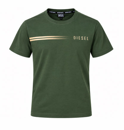 Boys Diesel Dustin Short Sleeve T-Shirt - Olive