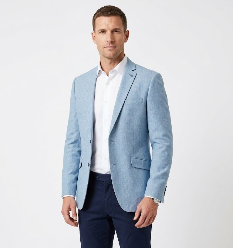 Daniel Grahame Dale Tapered Fit Jacket - Sky Blue