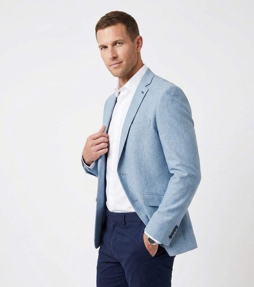 Daniel Grahame Dale Tapered Fit Jacket - Sky Blue