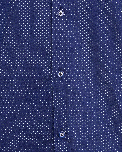 Andre Dargle Short Sleeve Shirt - Navy