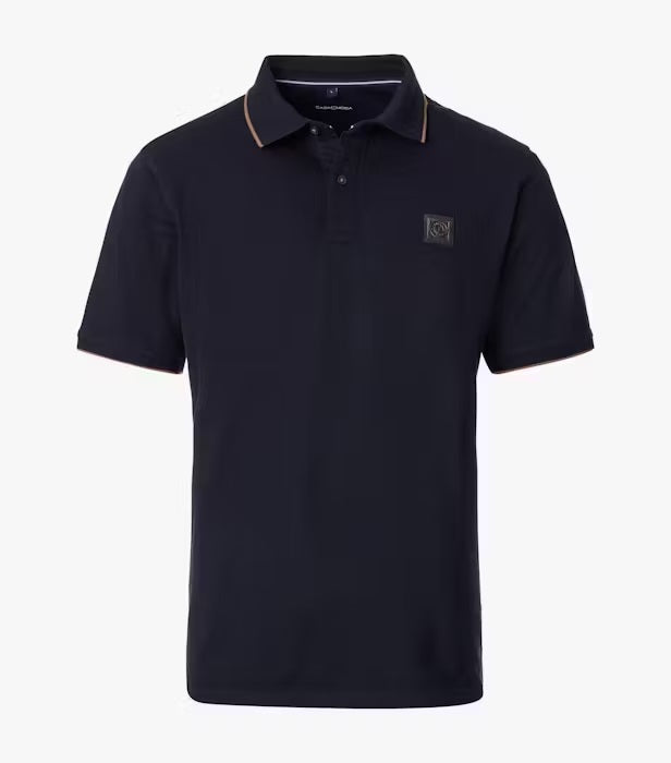 Casa Moda Short Sleeve Polo Shirt - Navy