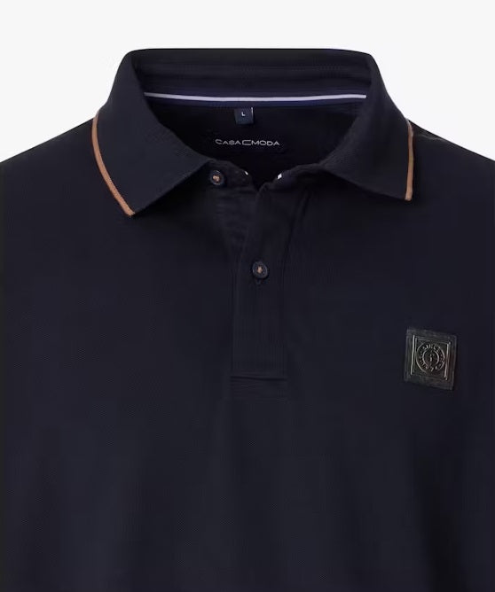 Casa Moda Short Sleeve Polo Shirt - Navy