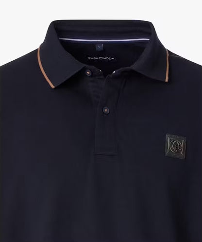 Casa Moda Short Sleeve Polo Shirt - Navy