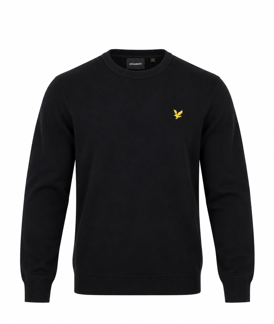 Lyle & Scott Cotton Merino Crew Neck Sweater - Dark Navy