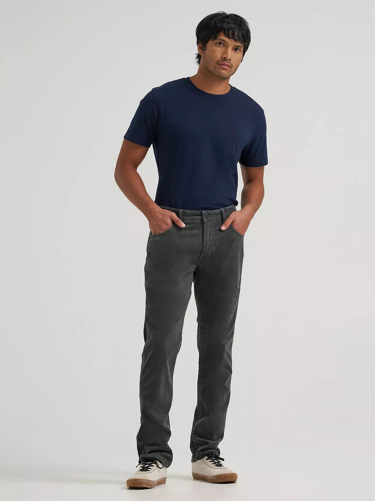 Wrangler Greensboro Regular Straight Corduroy Jeans - Dark Shadow