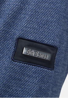 6th Sense Vega Half Zip Sweater - Denim