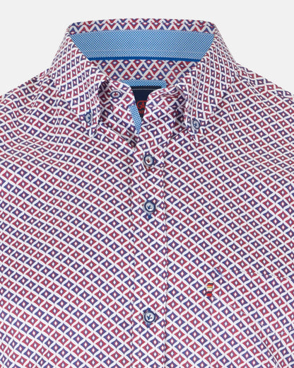 Andre Denver Long Sleeve Casual Shirt- Burgundy