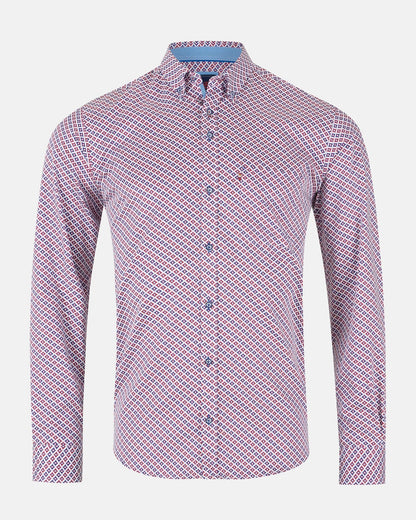 Andre Denver Long Sleeve Casual Shirt- Burgundy