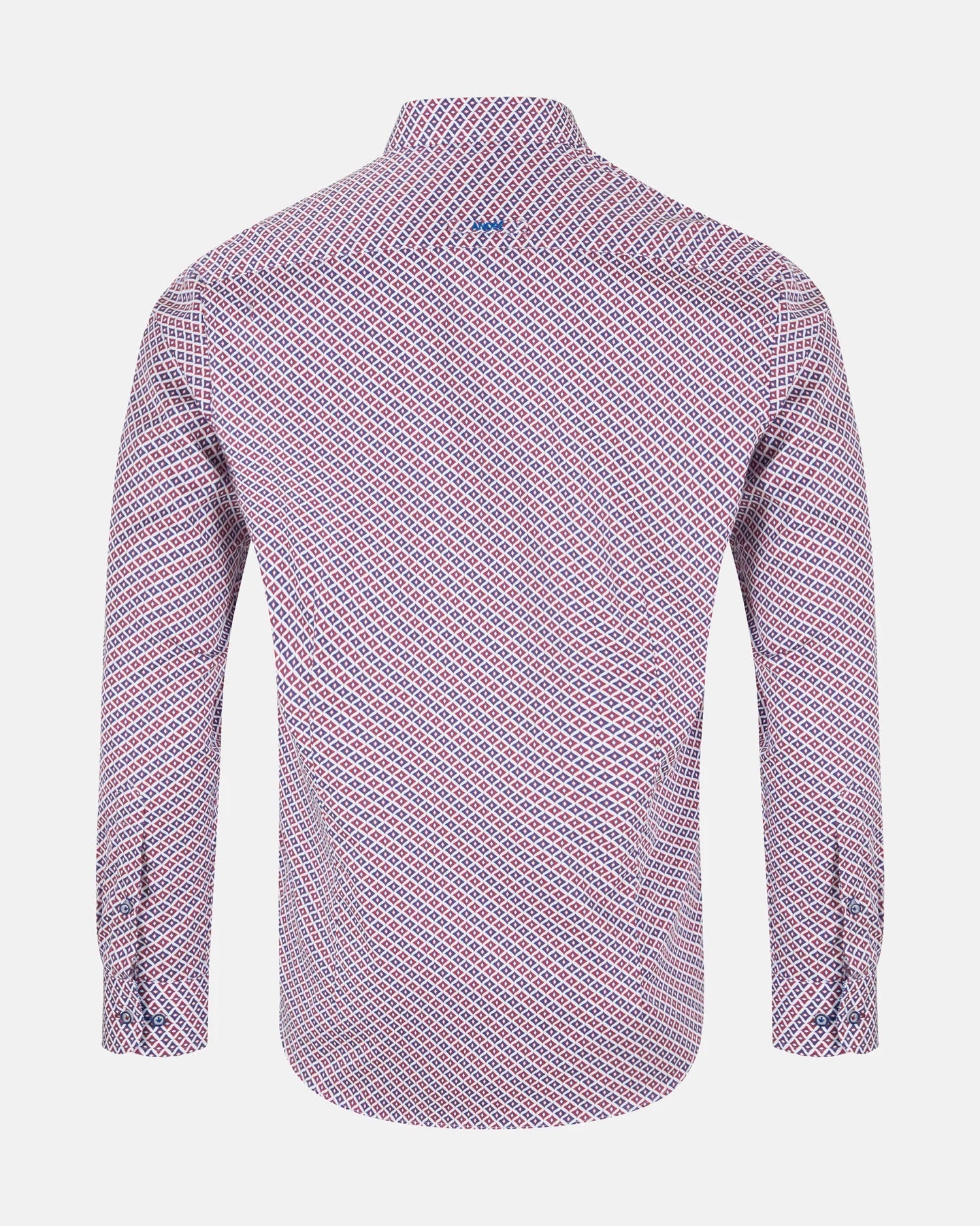 Andre Denver Long Sleeve Casual Shirt- Burgundy