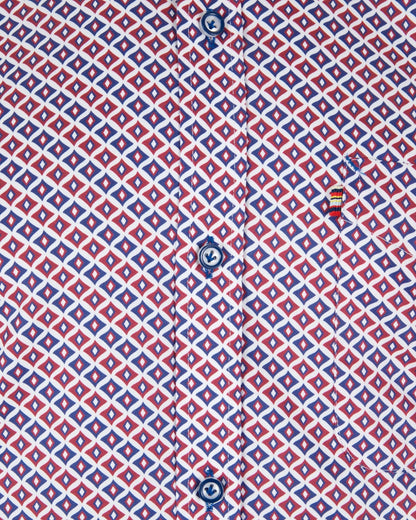 Andre Denver Long Sleeve Casual Shirt- Burgundy