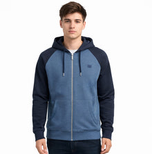 Diesel Sport Derek Raglan Full Zip Hoodie - Navy