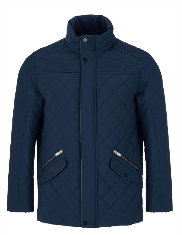 Douglas Wilson Water Repellent Casual Coat - Navy