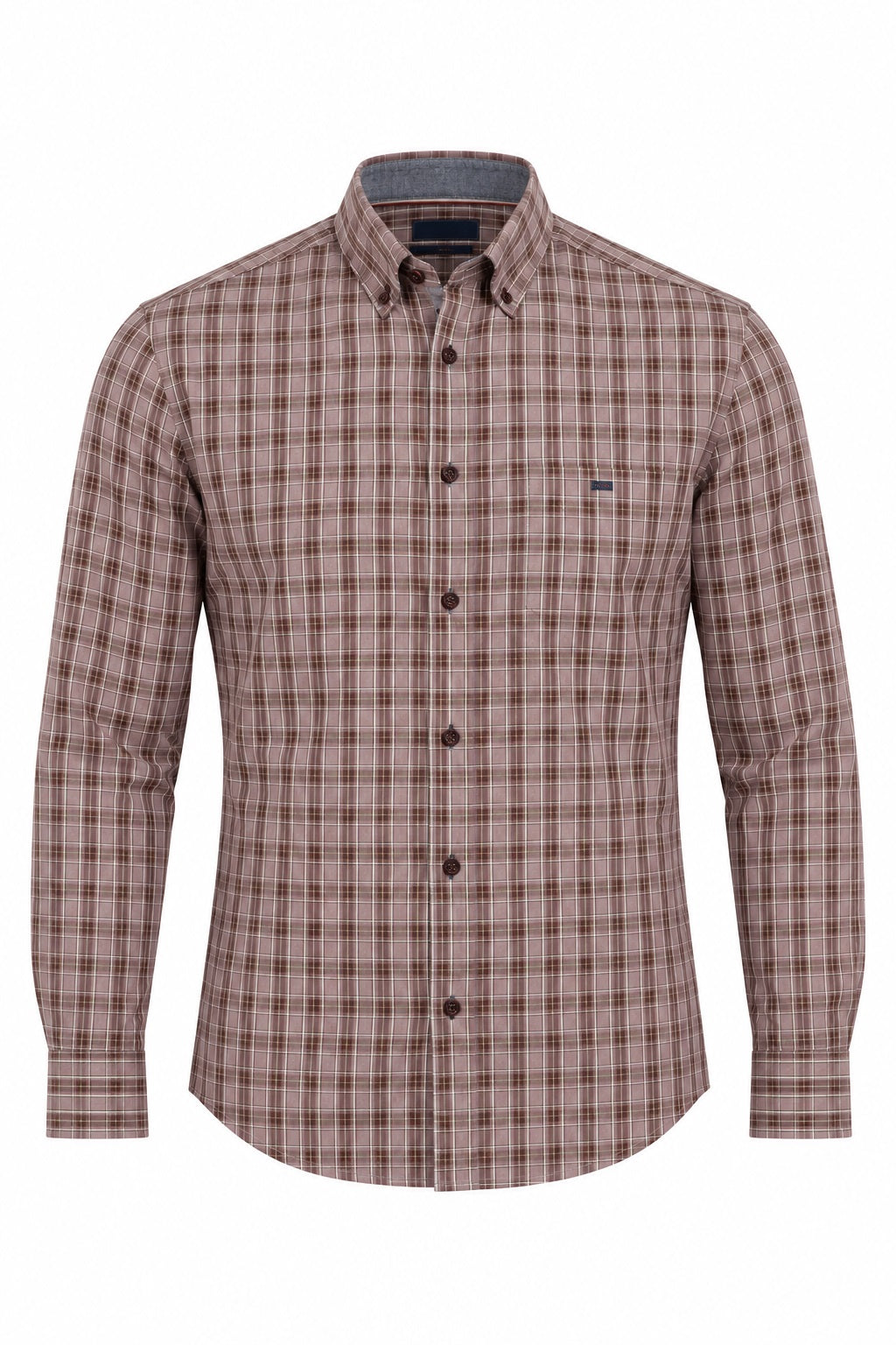 Daniel Grahame Long Sleeve Casual Checked Shirt - Red