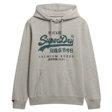Superdry Vintage Logo Duo Classic Hoodie - Ice Grey Marl