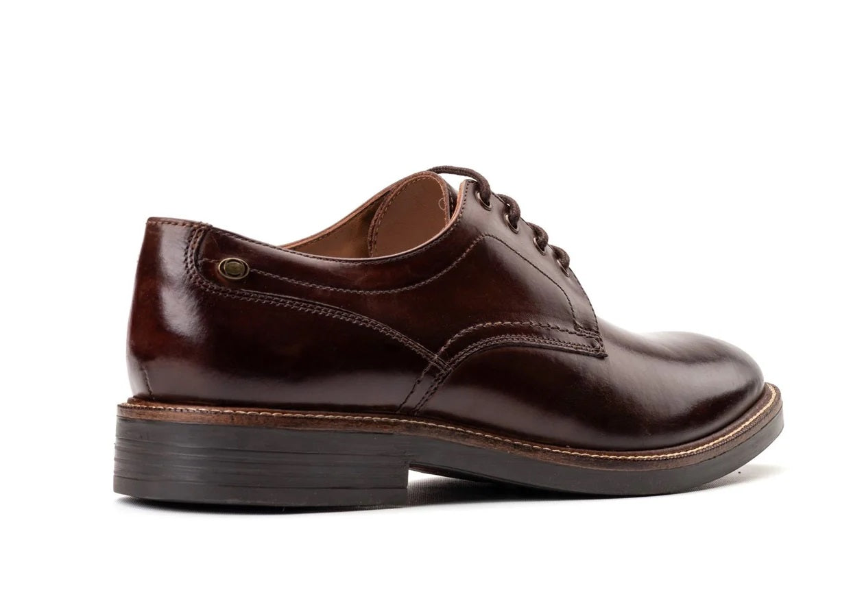 Base London Durham Leather Shoes - Washed Brown