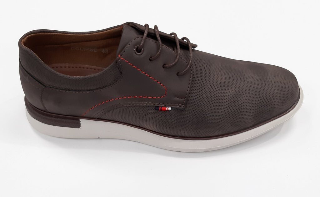 6th Sense Eclipse Casual Laced Shoe - Coffee