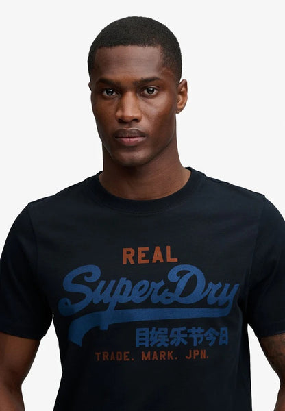 Superdry Vintage Logo Classic T-Shirt - Eclipse Navy