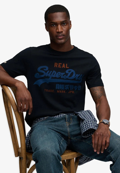 Superdry Vintage Logo Classic T-Shirt - Eclipse Navy