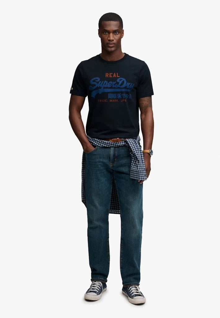 Superdry Vintage Logo Classic T-Shirt - Eclipse Navy