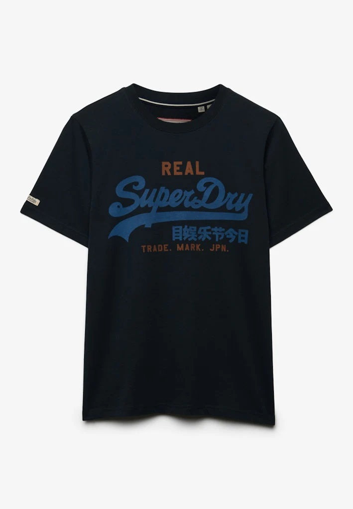 Superdry Vintage Logo Classic T-Shirt - Eclipse Navy