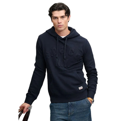 Superdry Athletic Emboss GD Relax Hoodie - French Navy