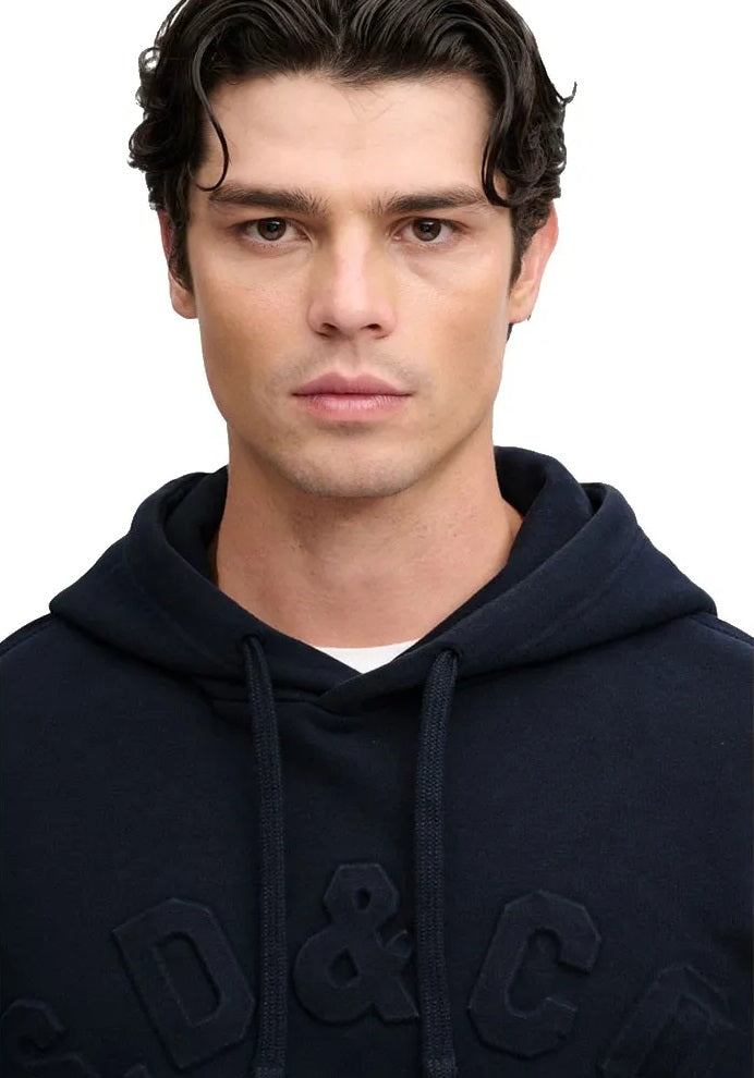 Superdry Athletic Emboss GD Relax Hoodie - French Navy