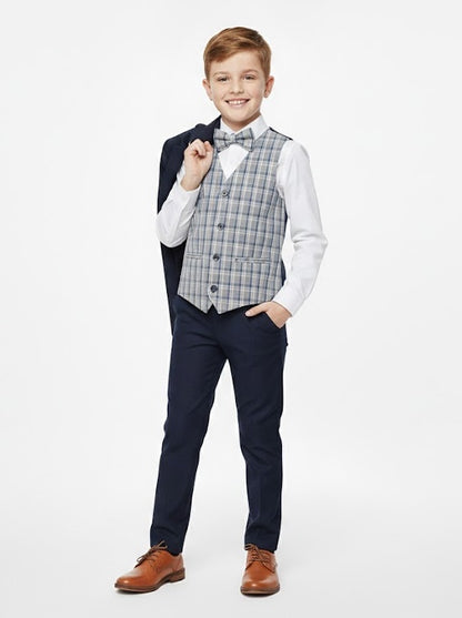 Boys Standar Enzo 3 Piece Suit - Navy