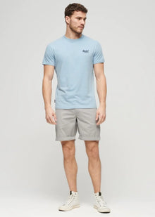 Superdry Cotton Essential Logo Embroidered T-Shirt - China Blue