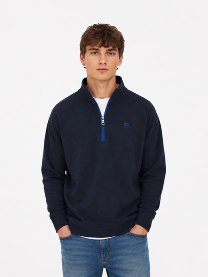 XV KINGS Falcons Half Zip Sweater - Classic Cobalt