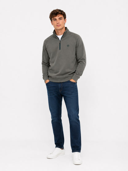 XV KINGS Falcons Half Zip Sweater - Fern