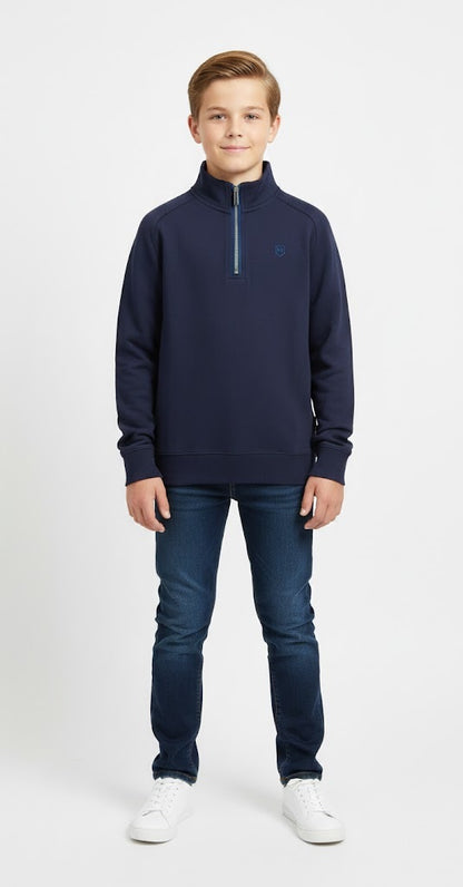 Boys XV Kings Falcons Half Zip Sweatshirt - Classic Navy