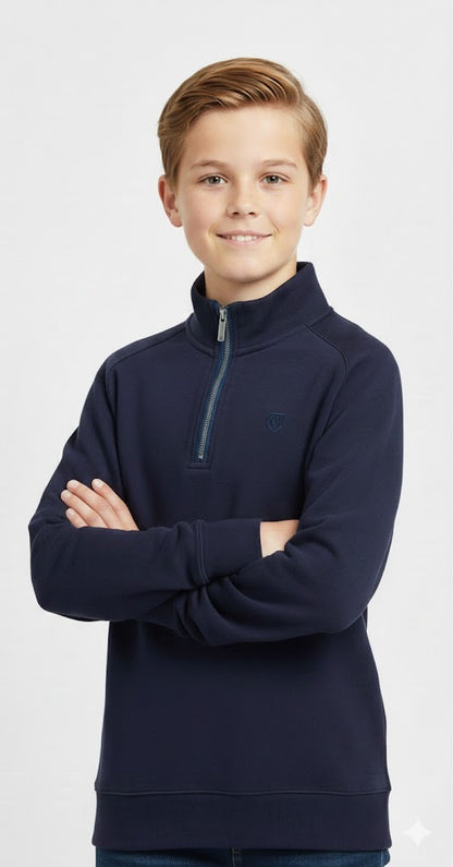 Boys XV Kings Falcons Half Zip Sweatshirt - Classic Navy