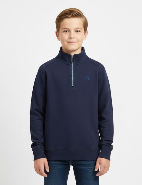 Boys XV Kings Falcons Half Zip Sweatshirt - Classic Navy