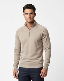 XV KINGS Falcons Half Zip Sweater - Sandstone