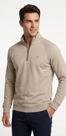 XV KINGS Falcons Half Zip Sweater - Sandstone