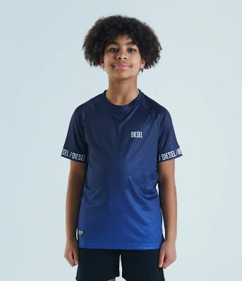 Boys Diesel Farley Dip Dye T-Shirt DKB-887 - Navy/Blue