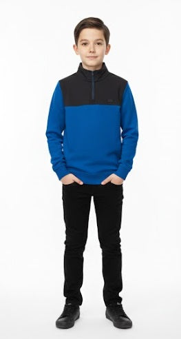 Mens Diesel Felix Half Zip Sweatshirt - Blue