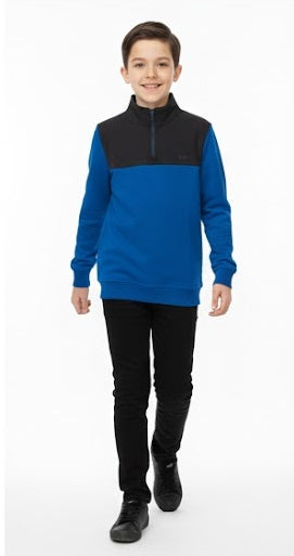 Mens Diesel Felix Half Zip Sweatshirt - Blue